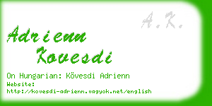 adrienn kovesdi business card